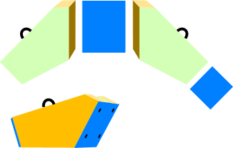 Gleisdreieck Module zum Transport