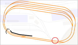 untere Ebene zur Hafenbahn mit Schattenbahnhof