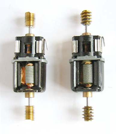 Die Glasmachers Schnecken an einem Minitrix Motor